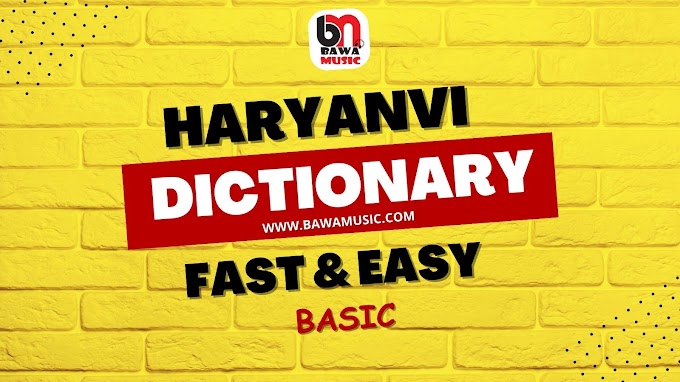 Haryanvi Dictionary | Basic Haryanvi Words Meaning in Hindi & English