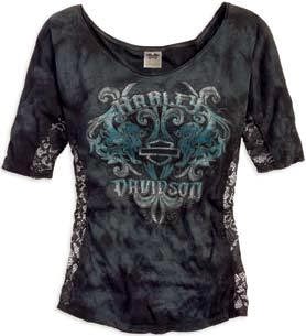 http://www.adventureharley.com/harley-davidson-womens-shirt-knit-top-with-lace-and-wash-detail-black