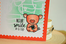 Pig Coffee Card by Jess Crafts with Create a Smile Stamps