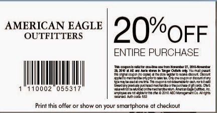 American Eagle Printable Coupons September 2015