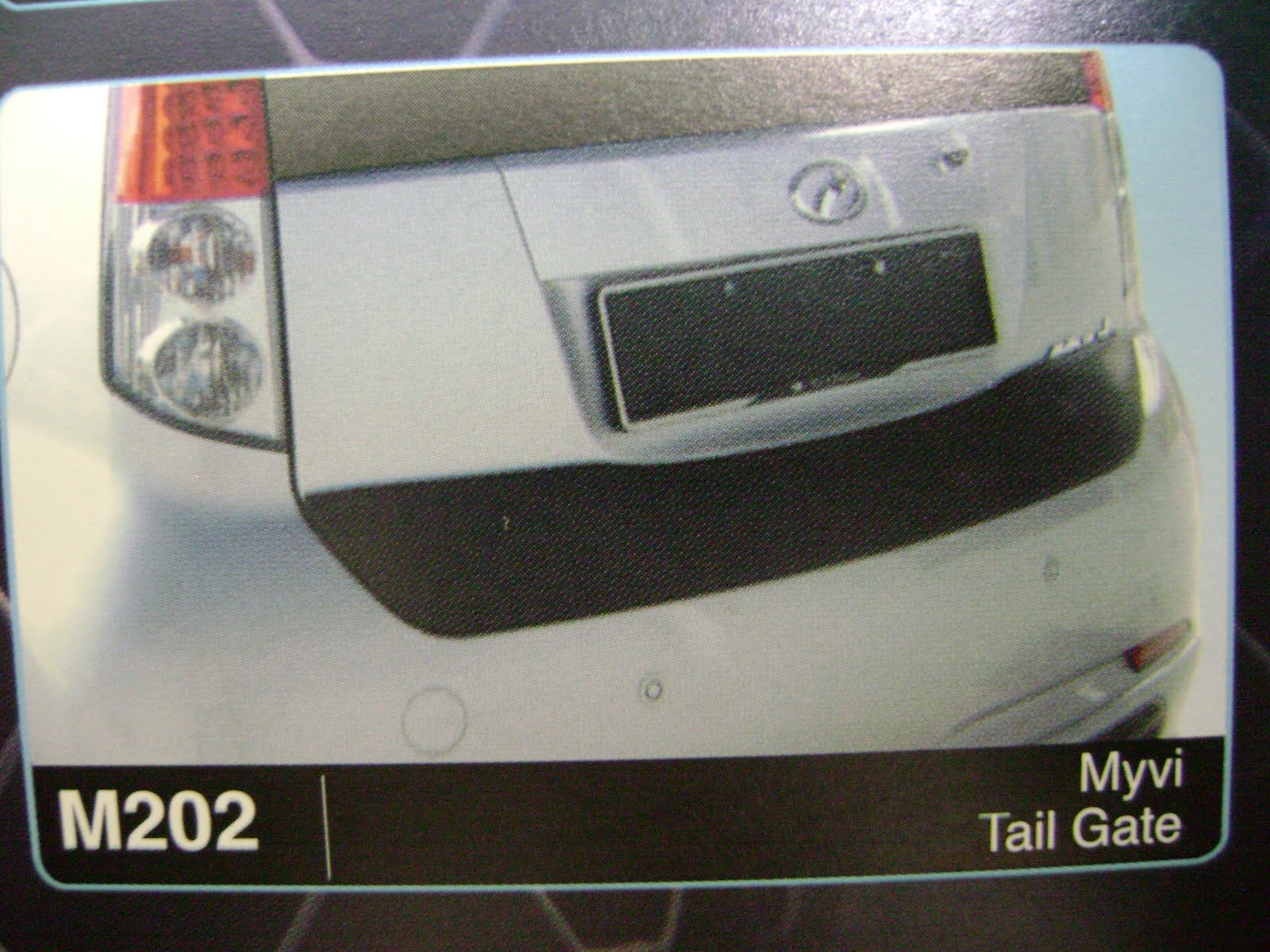 REV MOTORSPORT: myvi rear spoiler and tail gate panel cover.