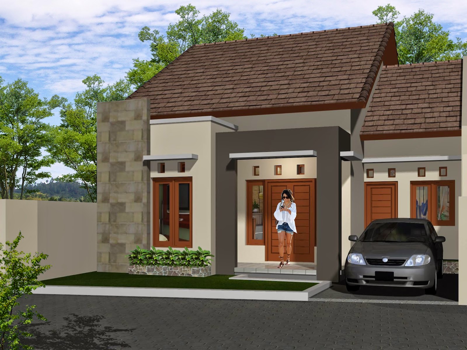 Gambar Rumah  Minimalis  Satu  Lantai  Terbaru 2019 Desain 