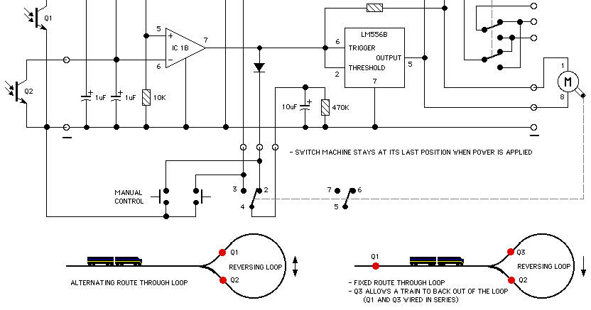 Loop Control Automatic Reversing Circuit Diagram |AUDIO AMPLIFIER