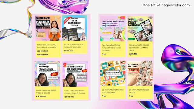 Produk Digital Video Ecourse Freelance Ladyaga