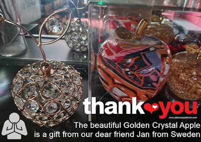 Golden Crystal Apple is a gift from our dear friend Jan from Sweden