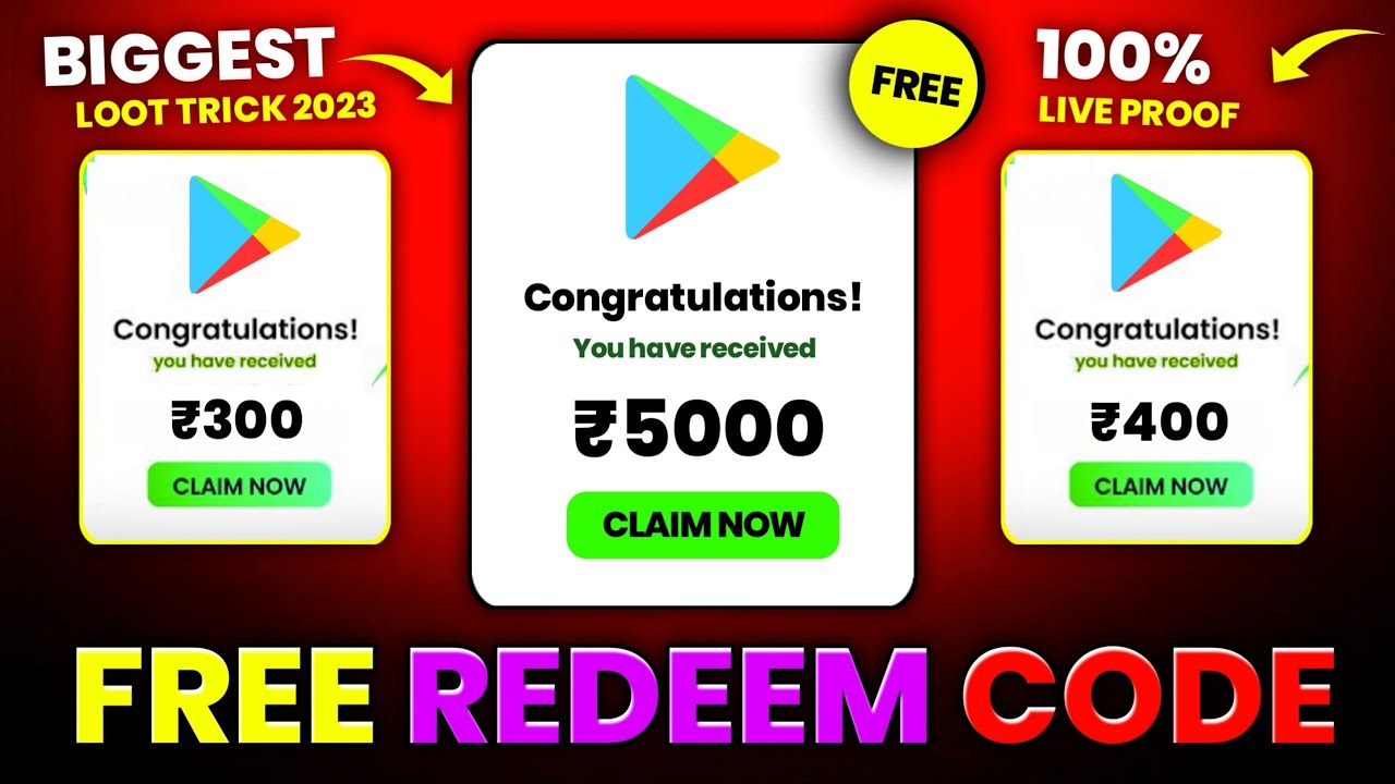 2023 Free Google Play Redeem Codes India by Playing Games