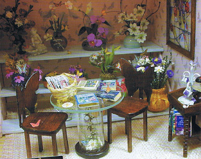 dollhouse miniature flower room