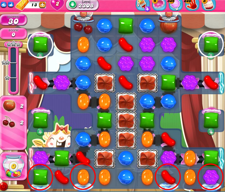 Candy Crush Saga level 2308