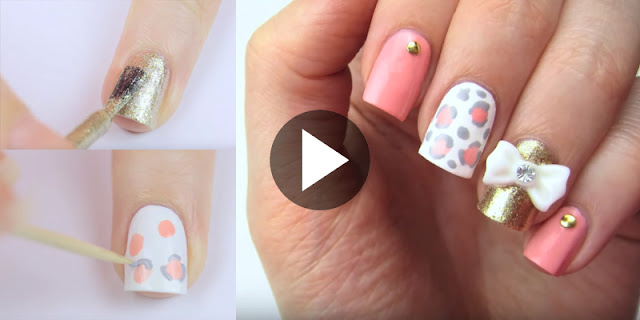 DIY - How To Create Cute 3D Bow Nail Art, See Tutorial