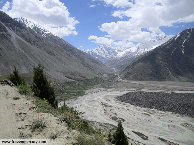 View while on the climb past Jispa