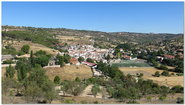 Vista de Villar del Olmo tras subir la cuesta