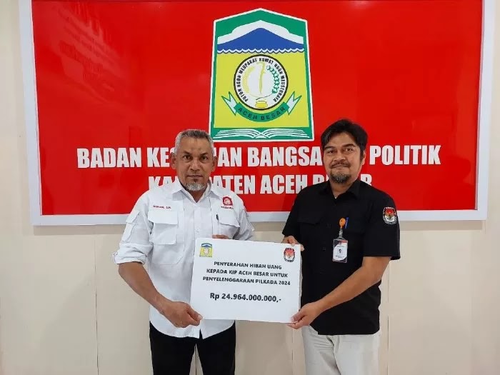 KIP Aceh Besar Terima Dana Hibah Pilkada Rp 24 Miliar Dari Pemkab