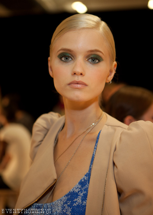 More photos of blond Abbey Lee