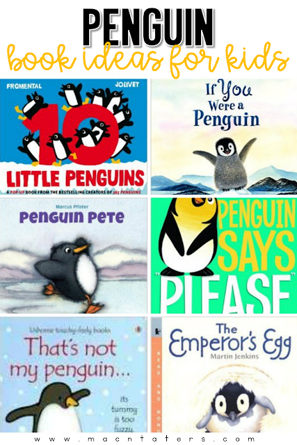 This is a great list of penguin themed books that are great for toddlers, preschoolers, and school aged kids. These go great with any tot school curriculum and for your penguin learning activities. 