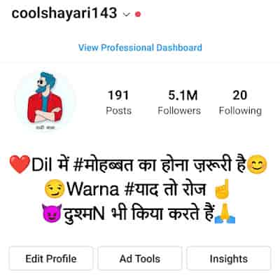 Best 101+ Instagram Bio in Hindi [Bio For Instagram 2024]