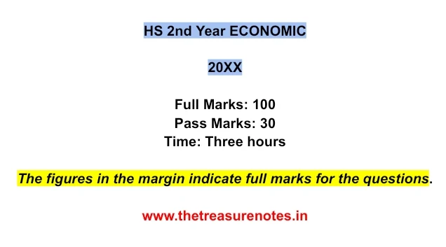 AHSEC Class 12 Economic Questions Paper 2012 | HS 2nd Year Economic 2012 Questions Paper