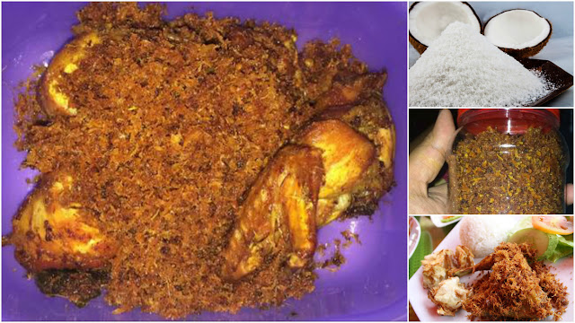 Resep Ayam Serundeng Kelapa. Lezat Maksimal Ditemani 