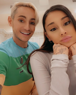 Ariana Grande with half brother Frankie Grande