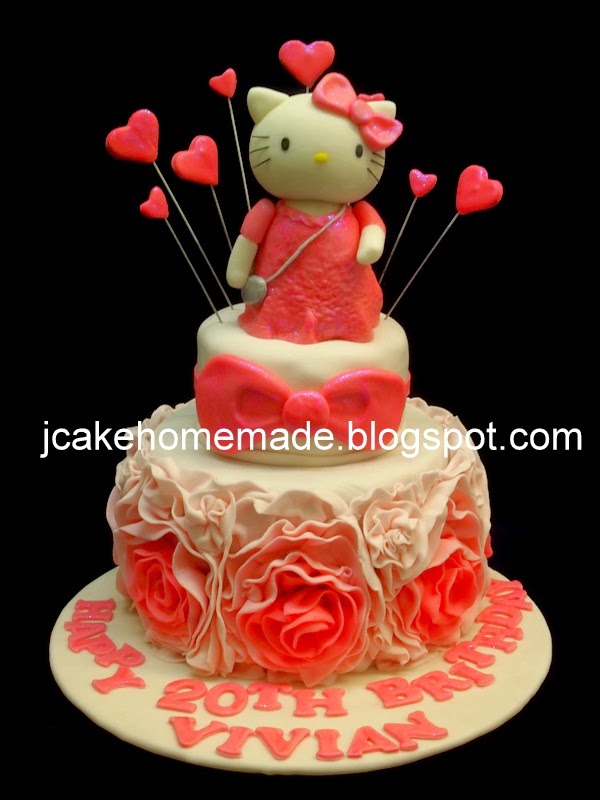 Jcakehomemade Hello  Kitty  birthday  cake