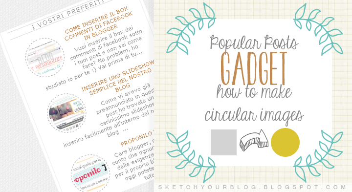 Tutorial: come rendere le immagini rotonde nel widget dei post popolari