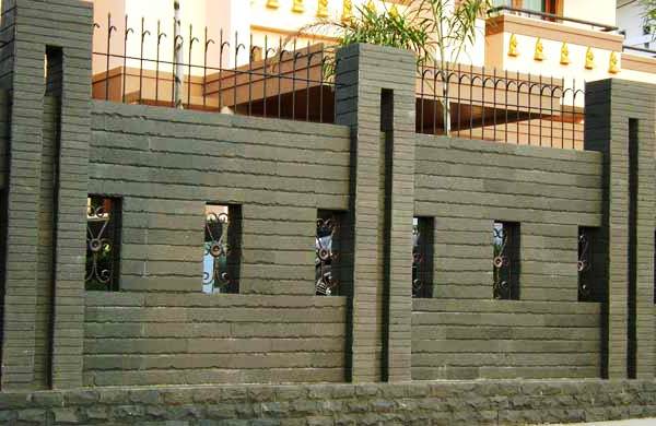 33 contoh gambar dan model pagar  tembok rumah  minimalis 