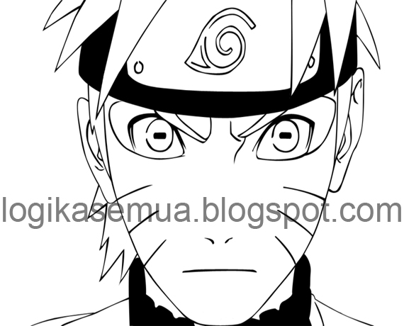  Gambar  Anime  Naruto  Hitam  Putih 