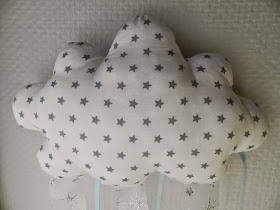 Coton et Création : suspension nuage en tissu