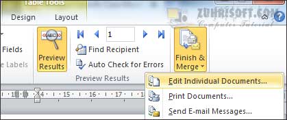 cara print label undangan 103 dengan ms. Word