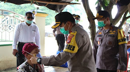 Cegah Covid-19, Jajaran Polres Serang Bagikan Sembako Kepada Masyarakat