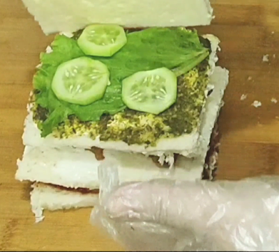 veg club sandwich