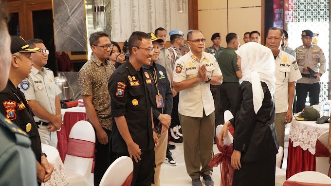 Ketua Senkom Jatim Hadiri Apel Gelar Pasukan Operasi Kepolisian Terpusat Lilin Semeru 2023