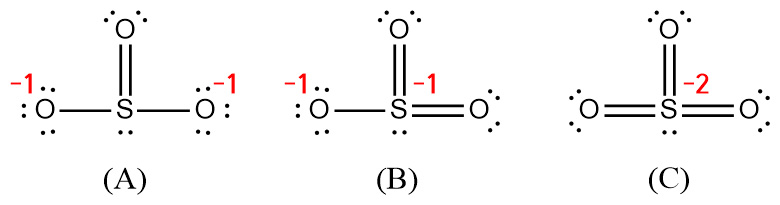 Lewis structure of SO3^2- ion