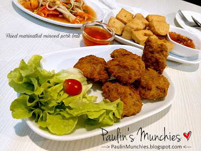 Paulin's Muchies - Bangkok: Hung Sen at Central World Plaza - Fried marinated minced pork ball