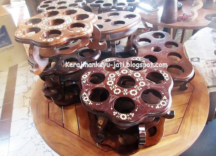 Jual Tempat  Aqua  Gelas  Kerajinan  Kayu Jati