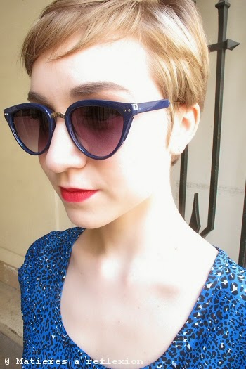 Lunettes retro bleu Spitfire