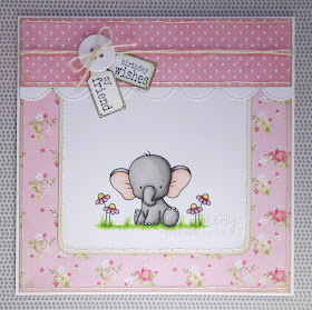 Cute pink elephant birthday card (image from My Favourite Things)