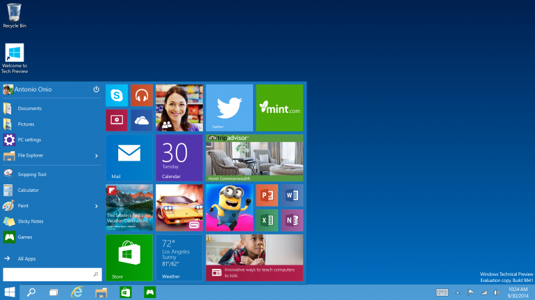 Download Windows 10 Technical Preview 32 Bit dan 64 Bit