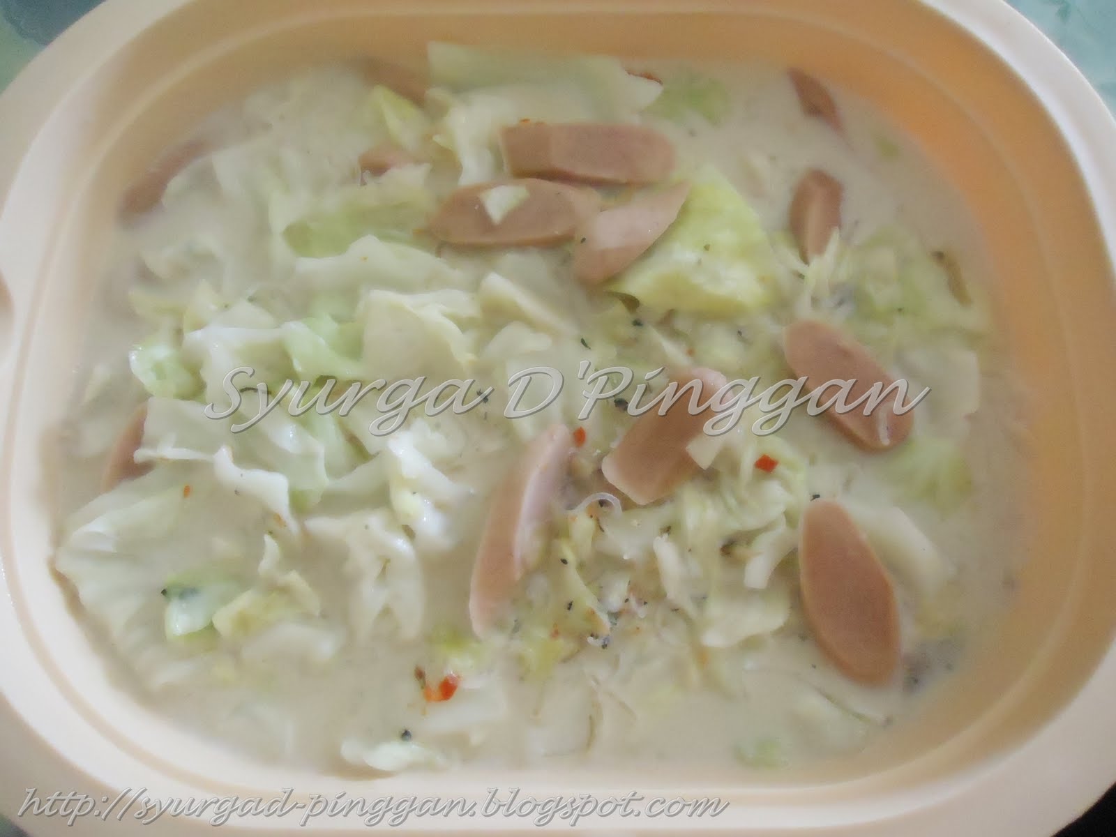 Syurga D' Pinggan: :: MASAK LEMAK KOBIS & SAMBAL BELACAN
