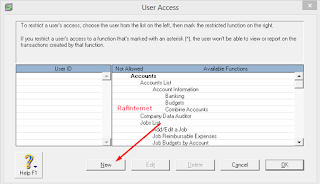 Cara memberikan username dan password pada MYOB