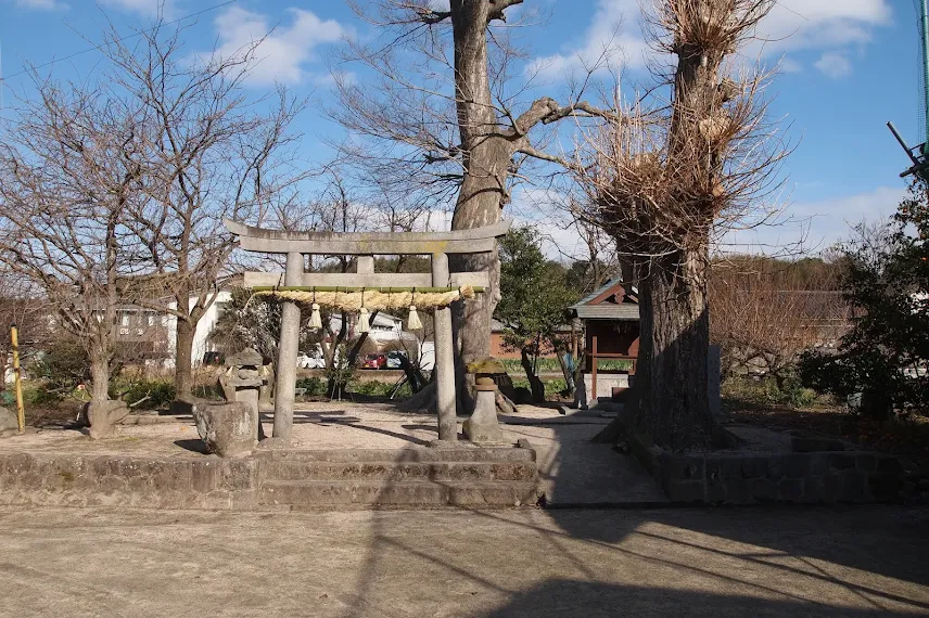 米子市 尾高のサイノカミ 前市 公園裏神社の双体道祖神