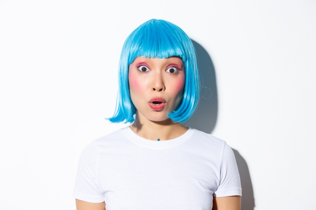 Blue-wig