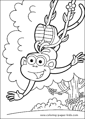 Dora Coloring Sheets on Dora The Explorer Coloring Page 12 Gif