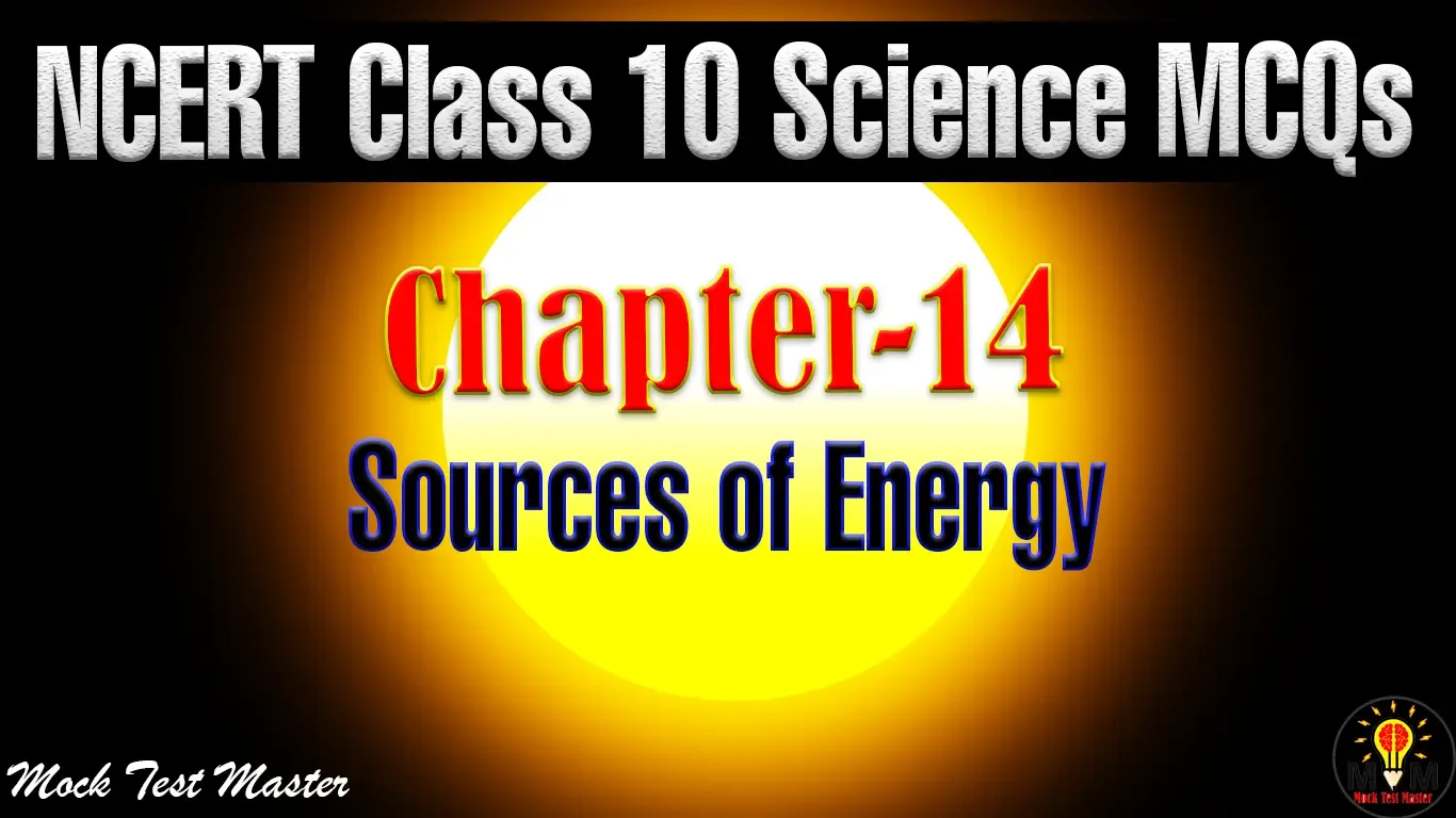 conventional sources of energy mcq
