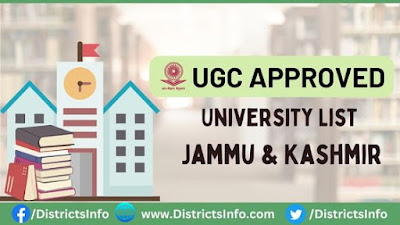 UGC Approved Universities in Jammu & Kashmir