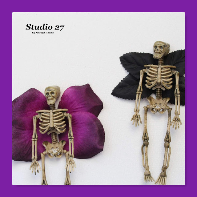 How to make skeleton fairies for Halloween with supplies from Dollar Tree