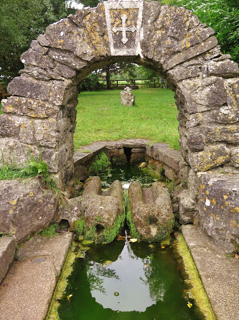 Saint Brigid's slippers at Tobar Bride in Kildare, Ireland