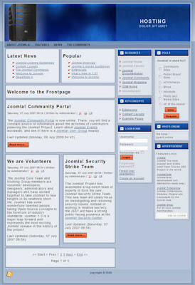 joomla 3 column hosting template