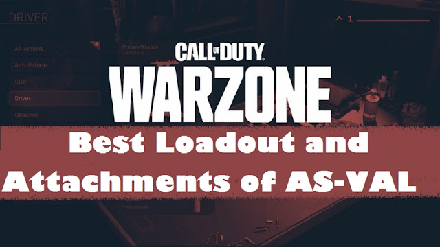 Call of Duty: Modern Warfare – Best Loadout and Attachments of AS-VAL