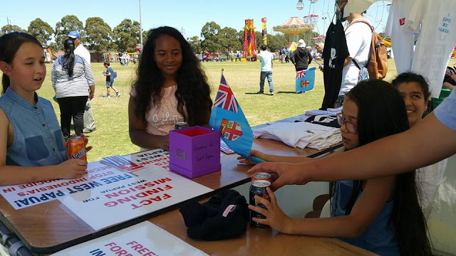 Foto Dukungan Papua Merdeka, Fiji Day Sydney Australia 