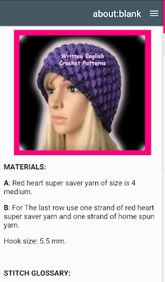 CROCHET, crochet patterns, crochet patterns hats, PDF crochet patterns, GOOGLE PLAY APP, 6 PDF Crochet Patterns Hats